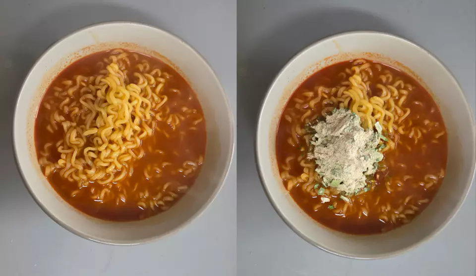 1963 라면 조리 후