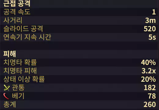 근접 무기 추천 모딩, 모드세팅
