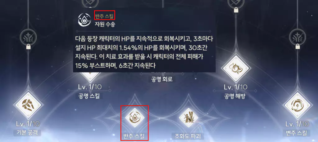 변주 스킬 효과 소개