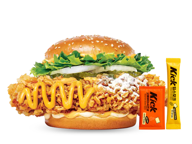 슈퍼싸이더블킥 버거 이미지