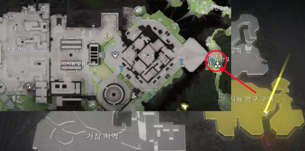 명일방주 엔드필드 4번 협곡 두 번째 물자 관리원 위치