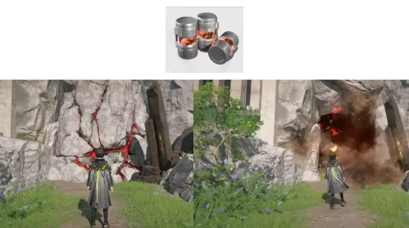 엔드필드 공업 계획으로 생산 가능한 공업 폭발물의 사용