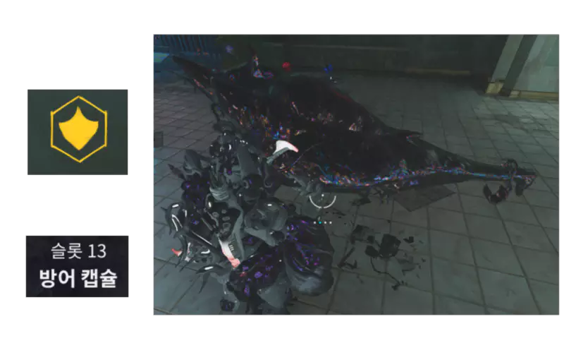 13번 슬롯
방어 캡슐
Defense Capsule