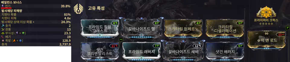 코다 뷰보니코 
기본 사격 산탄 모딩