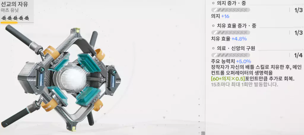 자이히 대체 무기 추천2 - 선교의 자유