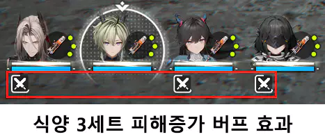 식양 3세트 피해 증가 효과