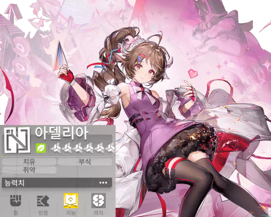 엔드필드 캐릭터 아델리아 소개