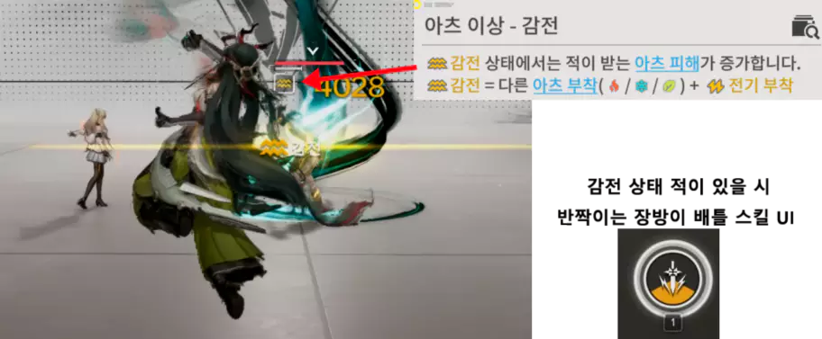 장방이 운용의 핵심
 청뢰검, 배틀스킬, 감전