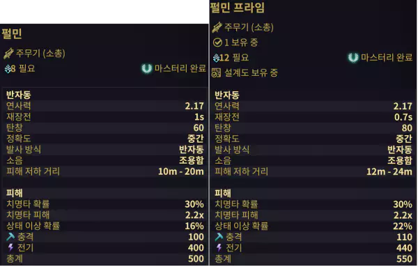 펄민과 펄민 프라임 차이점 스펙