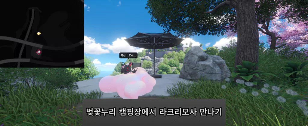 벛꽃누리 캠프장에서 라크리모사 만나기