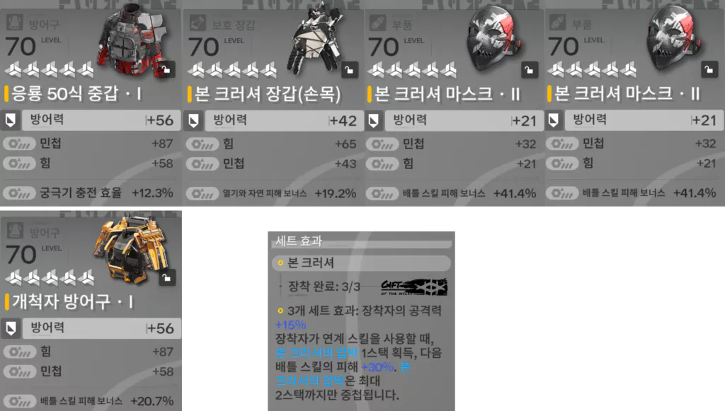 울프가드 본 크러셔 세트