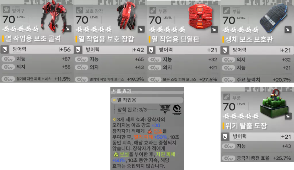 결 지혜 열 작업용 세팅