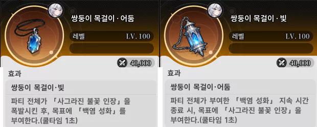 쌍둥이 목걸이 장신구
