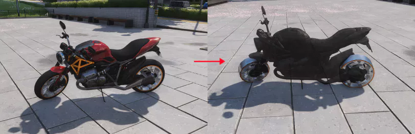 내구도 한계치를 초과하는 피해를 받게되면 완전히 파괴되어
운전 자체를 할 수 없게 될 수 있습니다.