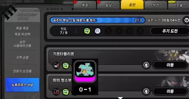 노토리우스 사냥 보상